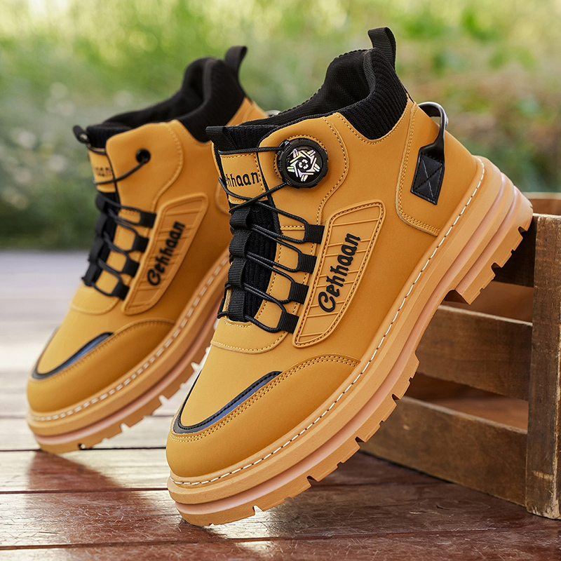 Outdoor Sports Activities - Men's High-Top Boots, Quick-Wear Design with