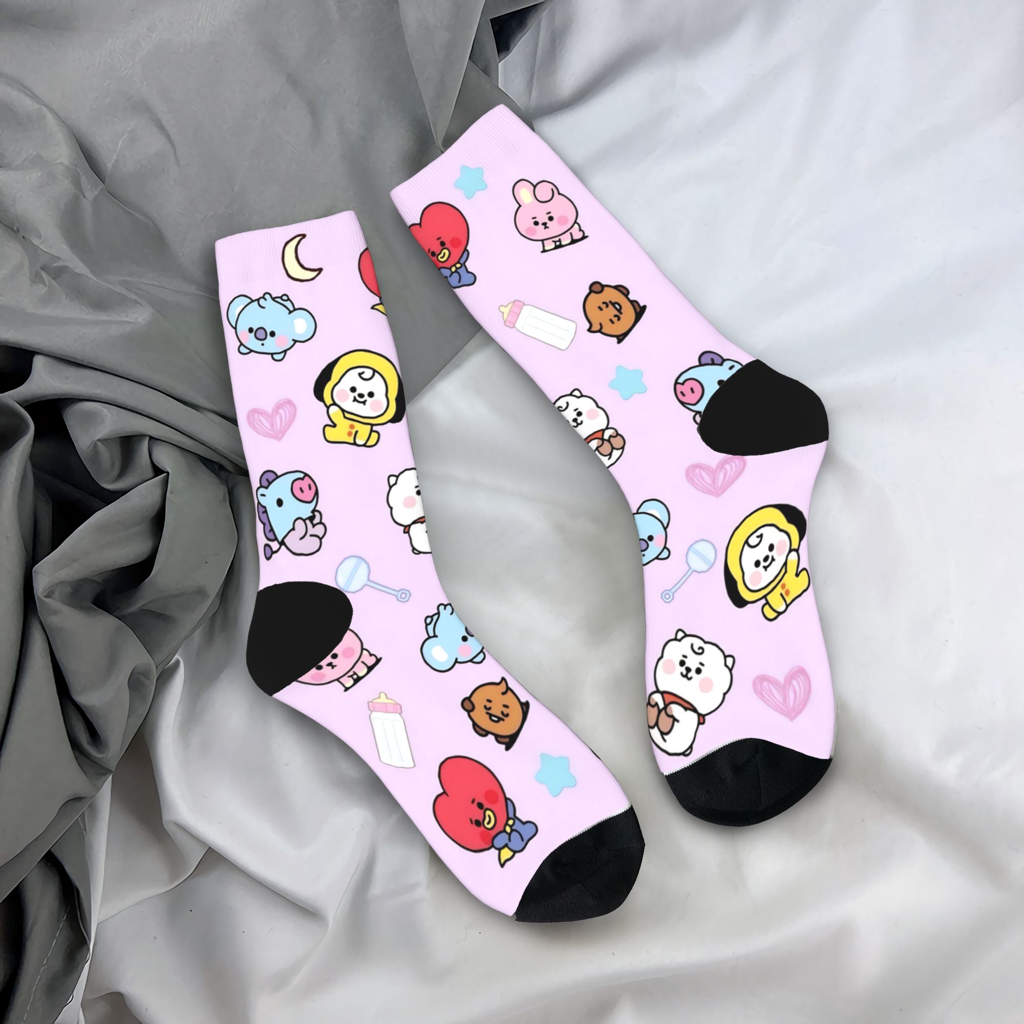 Outdoor Sportsman Group - Cartoon Music Band Socks Korean Kpop