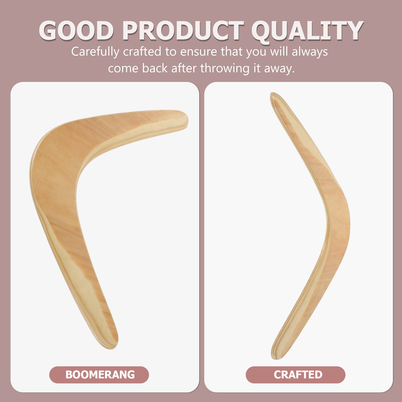 Outdoor Sport Field - 1Pcs Boomerang Wooden Outdoor Equipment V-Shaped