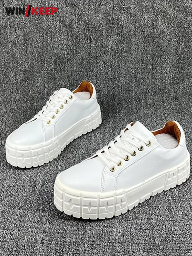Outdoor Sport Flooring - Women Thick Platform Low Cut Outdoor