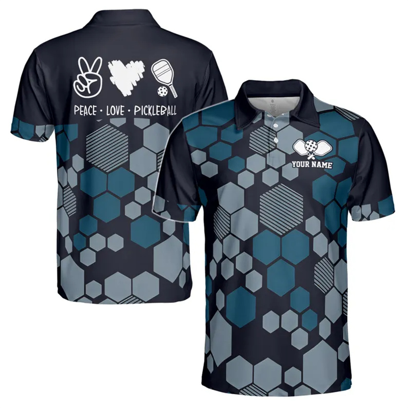 Outdoor Sport Name - Summer Outdoor Sport Pickleball Graphic Polo
