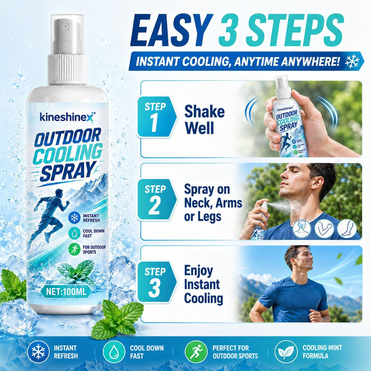 Outdoor Cooling Spray 100ml–In - огляд і ціна Outdoor Sport Activity
