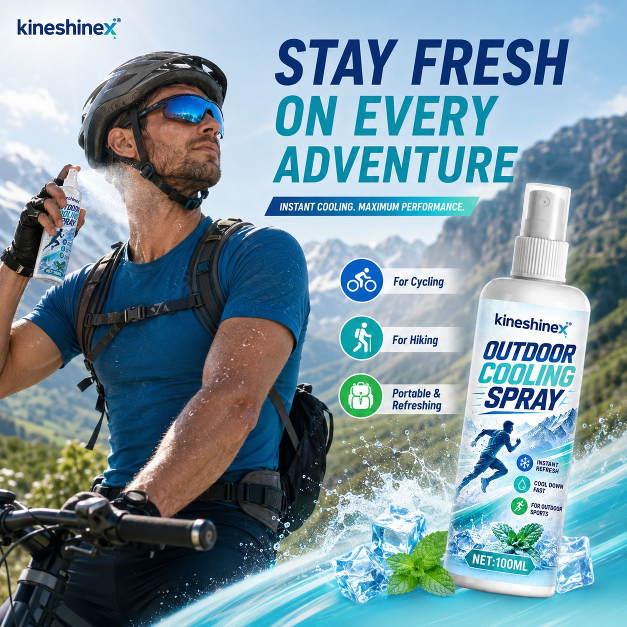 Outdoor Cooling Spray 100ml–In - огляд і ціна Outdoor Sport Activity