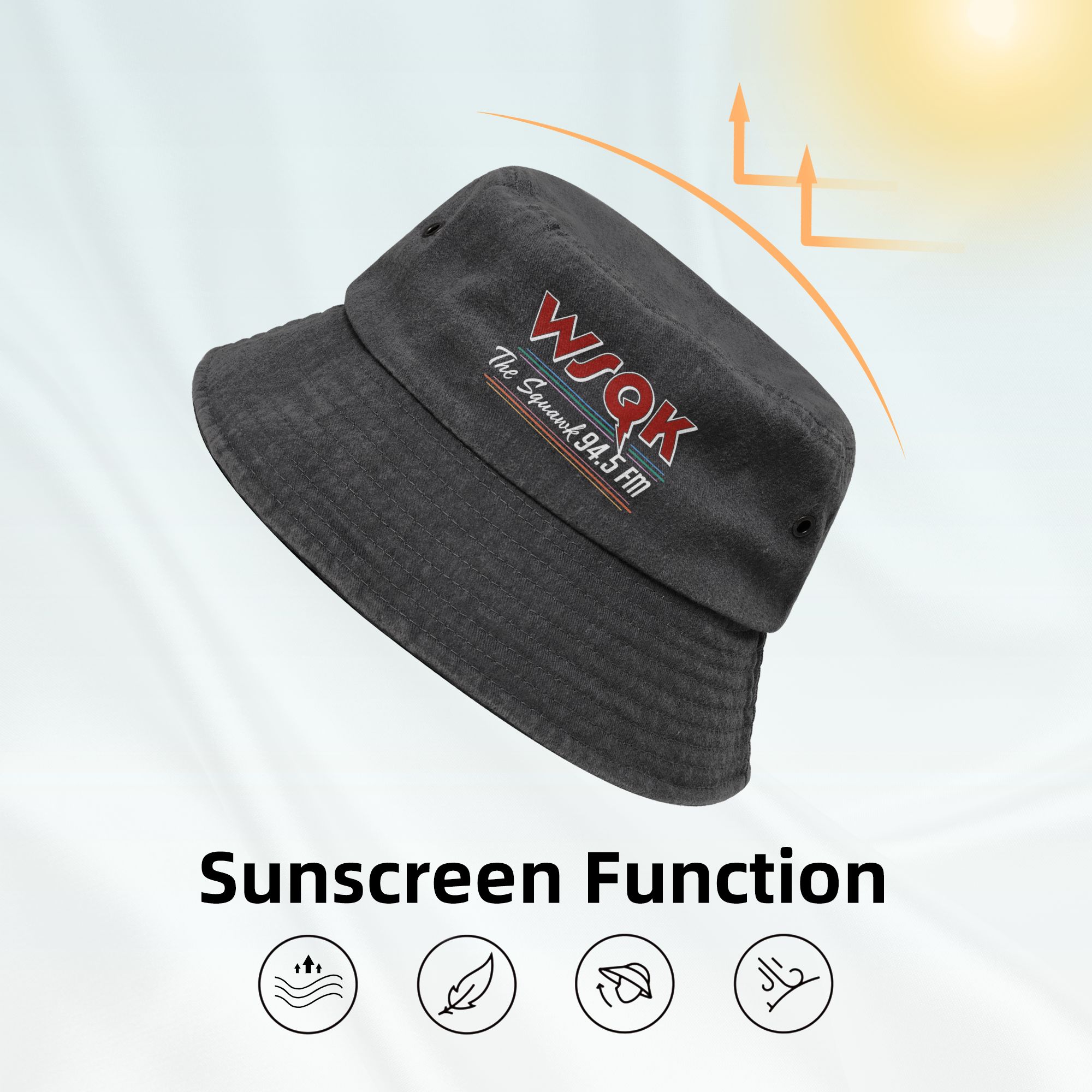 Unisex Bucket Hat WSQK The Squ - огляд і ціна Outdoor Sport Ideas