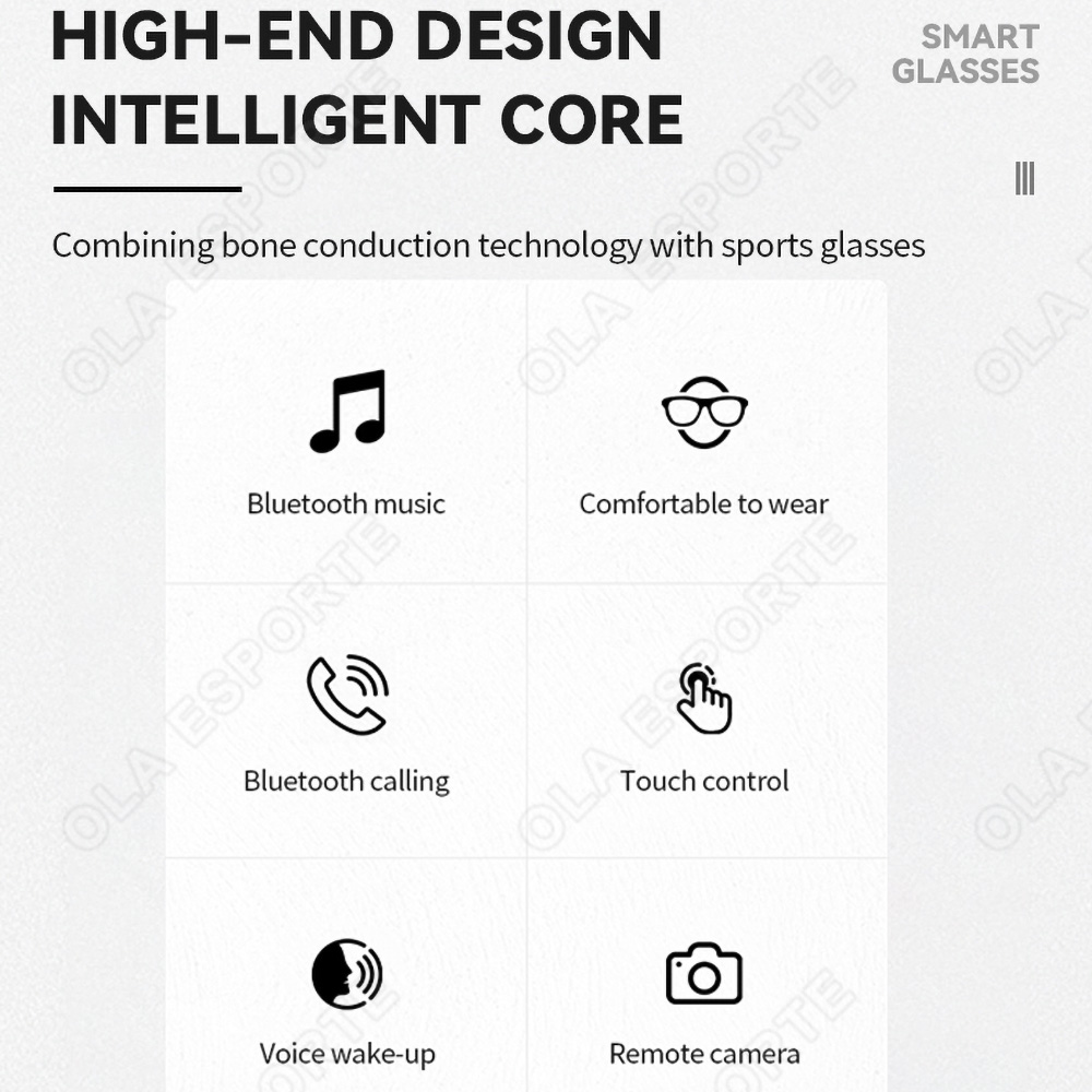NEW Smart Glasses V5.3 Bluetoo - огляд і ціна Outdoor Sport Glasses