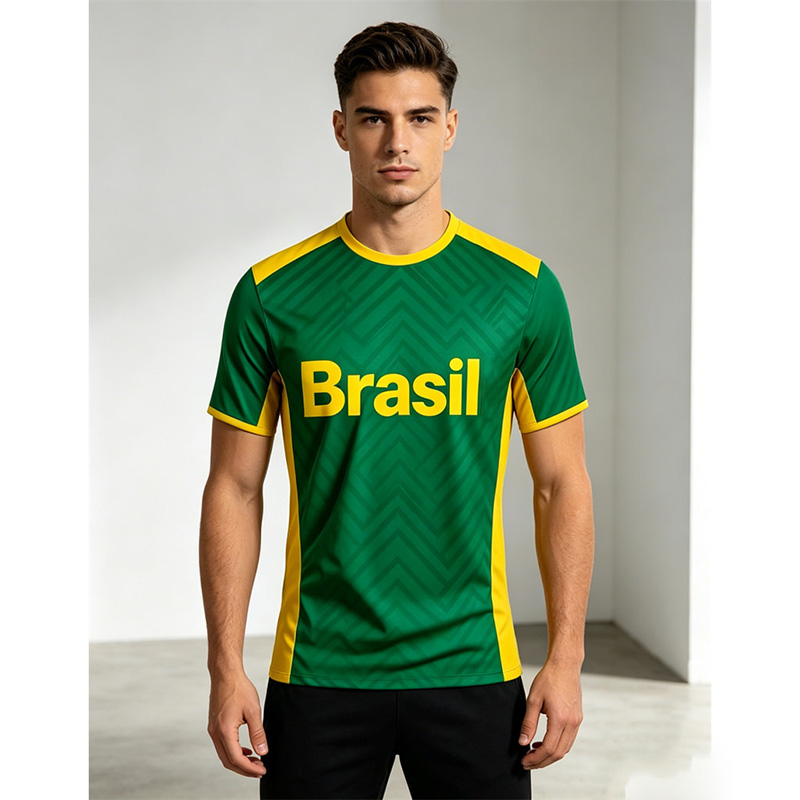 Brazil Football Jersey T-shirt - огляд і ціна Outdoor Sport Name