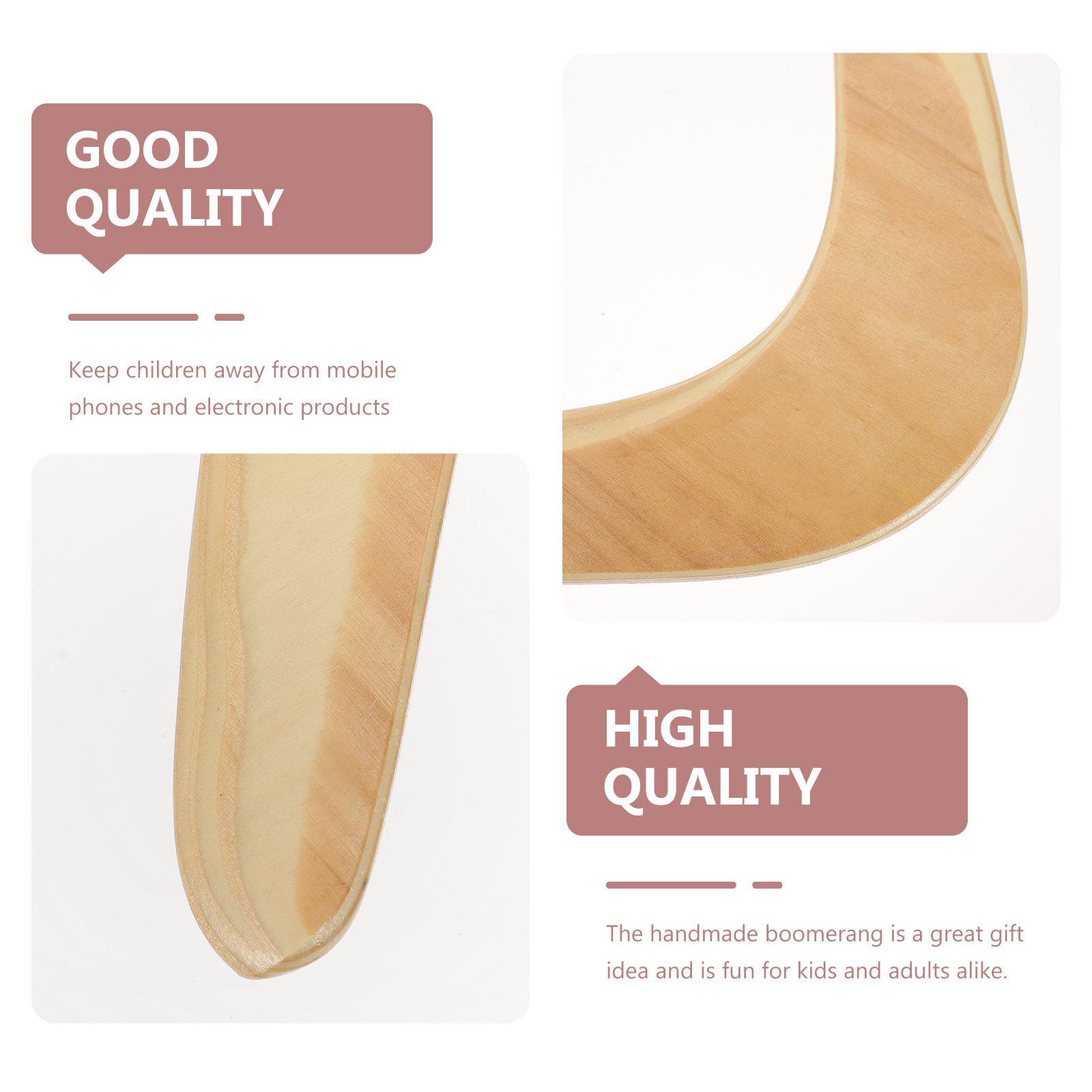 1Pcs Boomerang Wooden Outdoor  - огляд і ціна Outdoor Sport Field