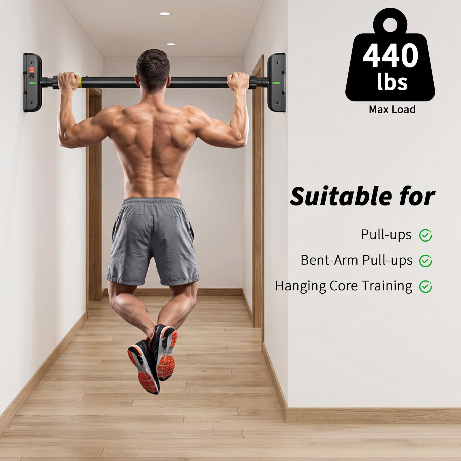 Doorway Pull Up Bar No Screws  - огляд і ціна Gymnastic Bar Home