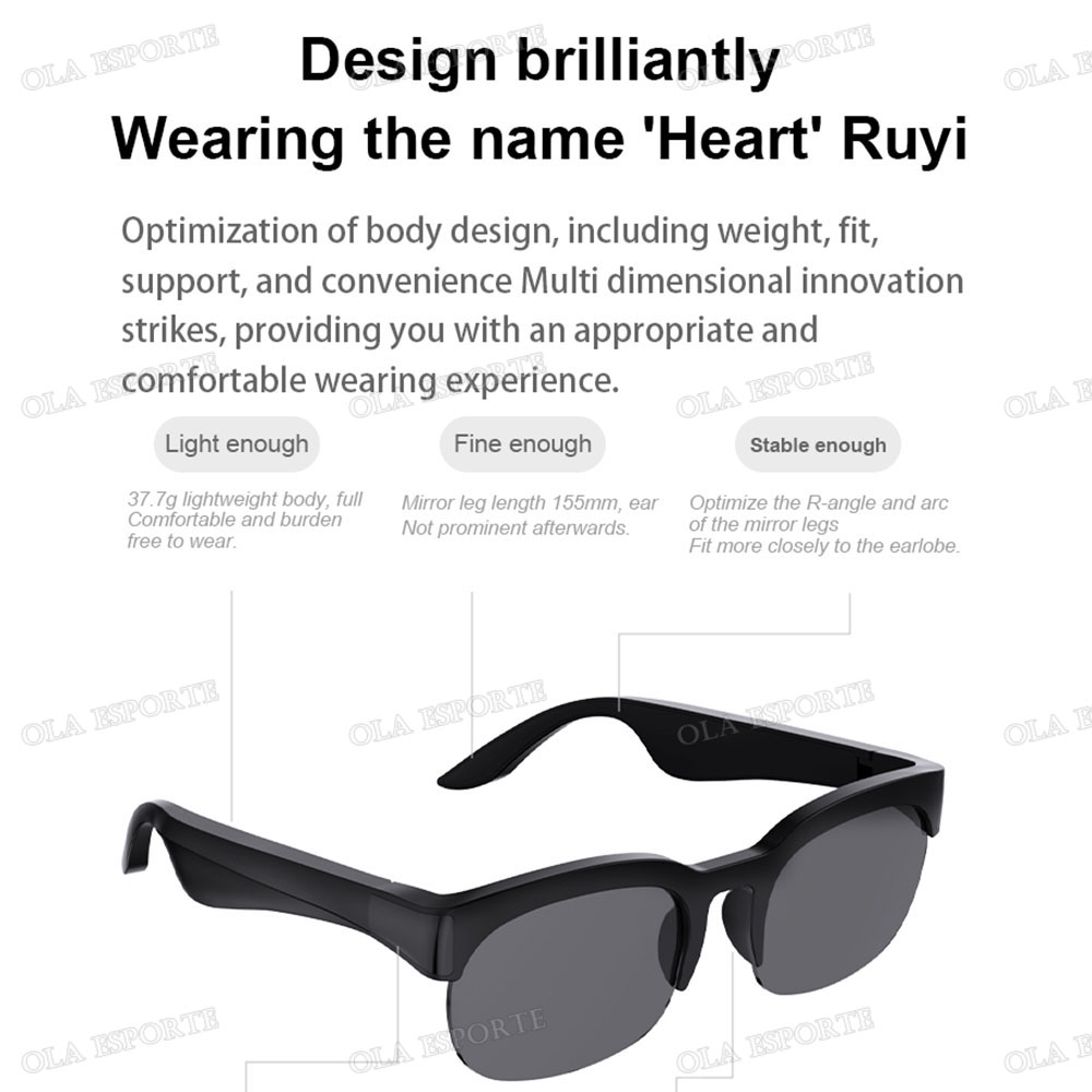 New Smart Bluetooth V5.3 Sungl - огляд і ціна Outdoor Sport Glasses