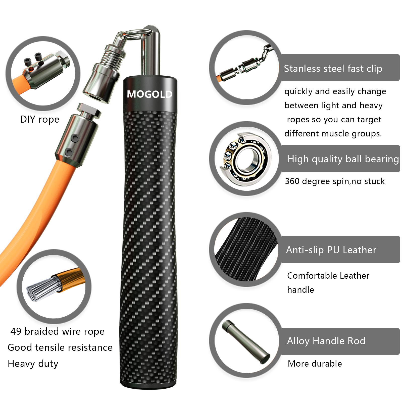 MOGOLD High-Speed Jump Rope |  - огляд і ціна Speed Skipping Rope