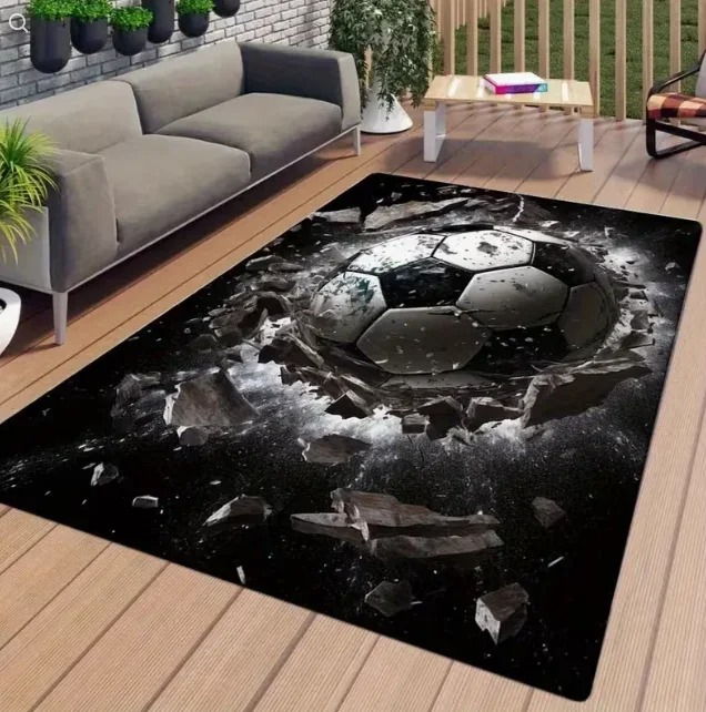 Black and White Football Ball  - огляд і ціна Outdoor Sport Flooring