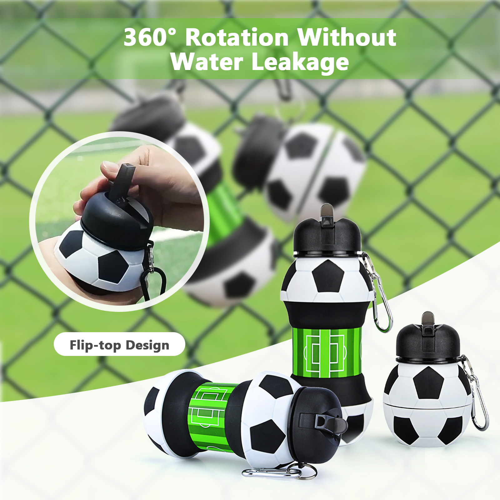 550ml Foldable Football Water  - огляд і ціна Outdoor Sport Field